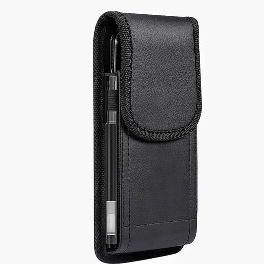 Phone Bag - Phone Holder Belt Men - Belt Clip - For Mobile Phones 6.2-6.5 Inches - Waist Bag - Outdoor Belt Bag - Survival Bag - Black