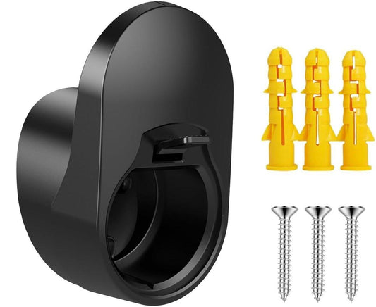 Charging cable mounting bracket for car - universal cable holder for EV - black.