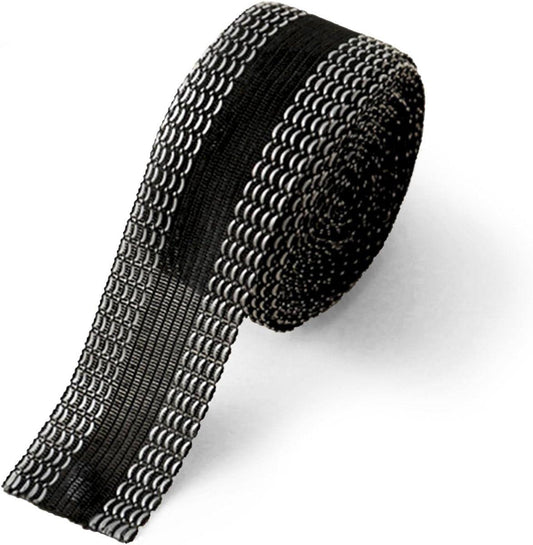 Iron-on tape - easily shorten trousers yourself - Black - hem tape - for shortening - Trouser shortening aid - Iron-on - 10 meters - 2.5 cm wide - Polyester.