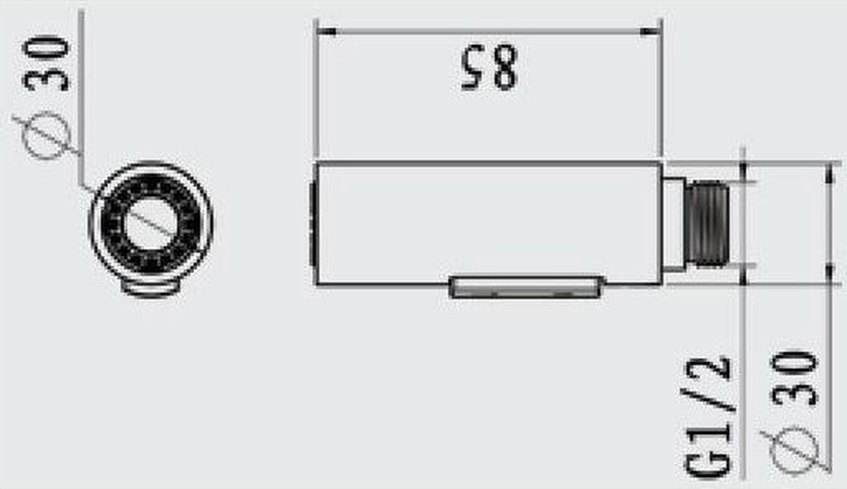 Faucet attachment - 2 functions - Faucet head - Washing dishes - Kitchen faucet - Water saving - Flexible faucet head - Extension rod - Faucet parts - Rotating faucet hose - Faucet nozzle - Sprayer - 1 piece