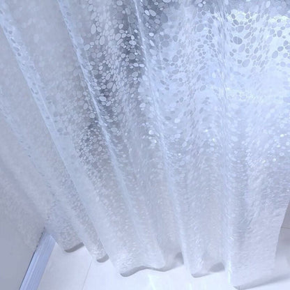 Shower curtains - 120x200cm - crystal stone pattern - PEVA - transparent shower curtain - with hooks - shower curtain - anti-mold - waterproof