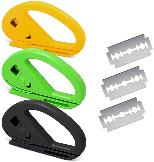 3 Pieces Mini Gift Wrap Cutter - Art Knives - Paper Cutting - Gift Cutter - Gift Wrap Helper Roll Cutter.