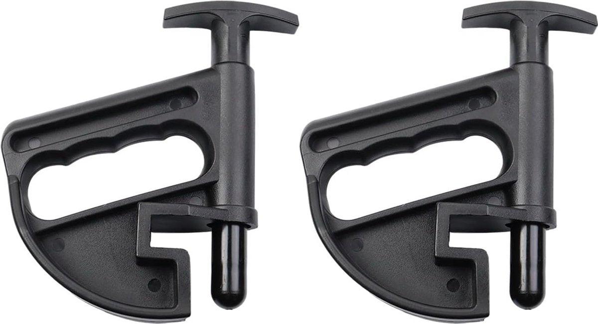 2 pieces - Tire heel clamp - Tire changer - tire pusher - Bead clamp - tire clamp - plastic - black - Universal - mounting aid - Rim Pry Wheel Changing Helper.
