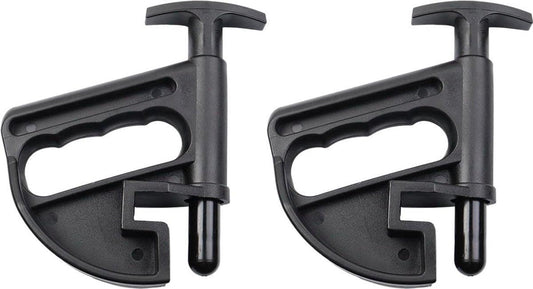 2 pieces - Tire heel clamp - Tire changer - tire pusher - Bead clamp - tire clamp - plastic - black - Universal - mounting aid - Rim Pry Wheel Changing Helper.
