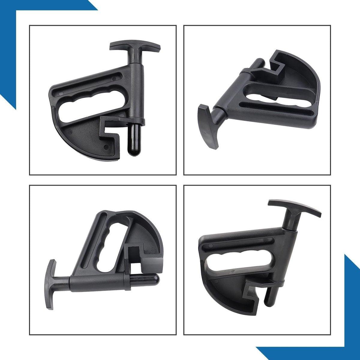 2 pieces - Tire heel clamp - Tire changer - tire pusher - Bead clamp - tire clamp - plastic - black - Universal - mounting aid - Rim Pry Wheel Changing Helper.