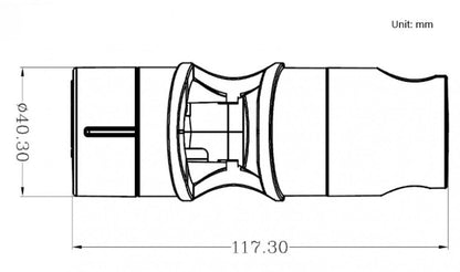 Shower Rail Slider - Hand Shower Bracket - ABS - Adjustable - Shower Head - Universal Shower Holder - Shower Head Holder - Hand Shower Holder - For Hand Shower or Shower Head for Bathroom - Suitable for Ø 18-25mm - Silver