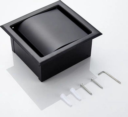 toilet roll holder - Built-in - black toilet roll holder - black toilet roll holder - toilet roll holders - toilet roll holder - stainless steel - for bathroom - toilet roll holder