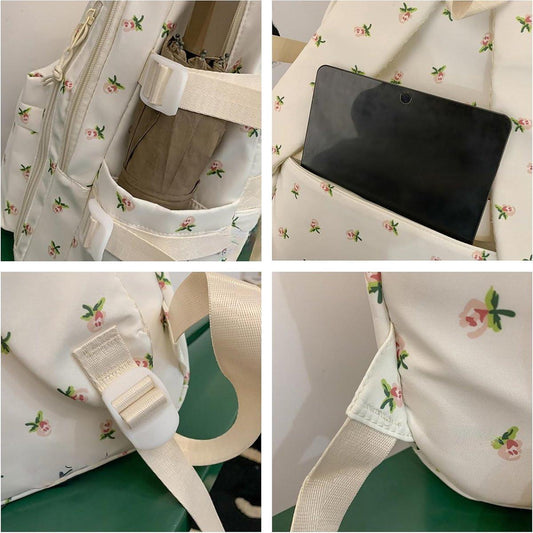 Backpack - School Bag - Backpack - Girl Backpack - School Backpack - School Bag - Tablet Backpack - 20 Liters - Orchids.
