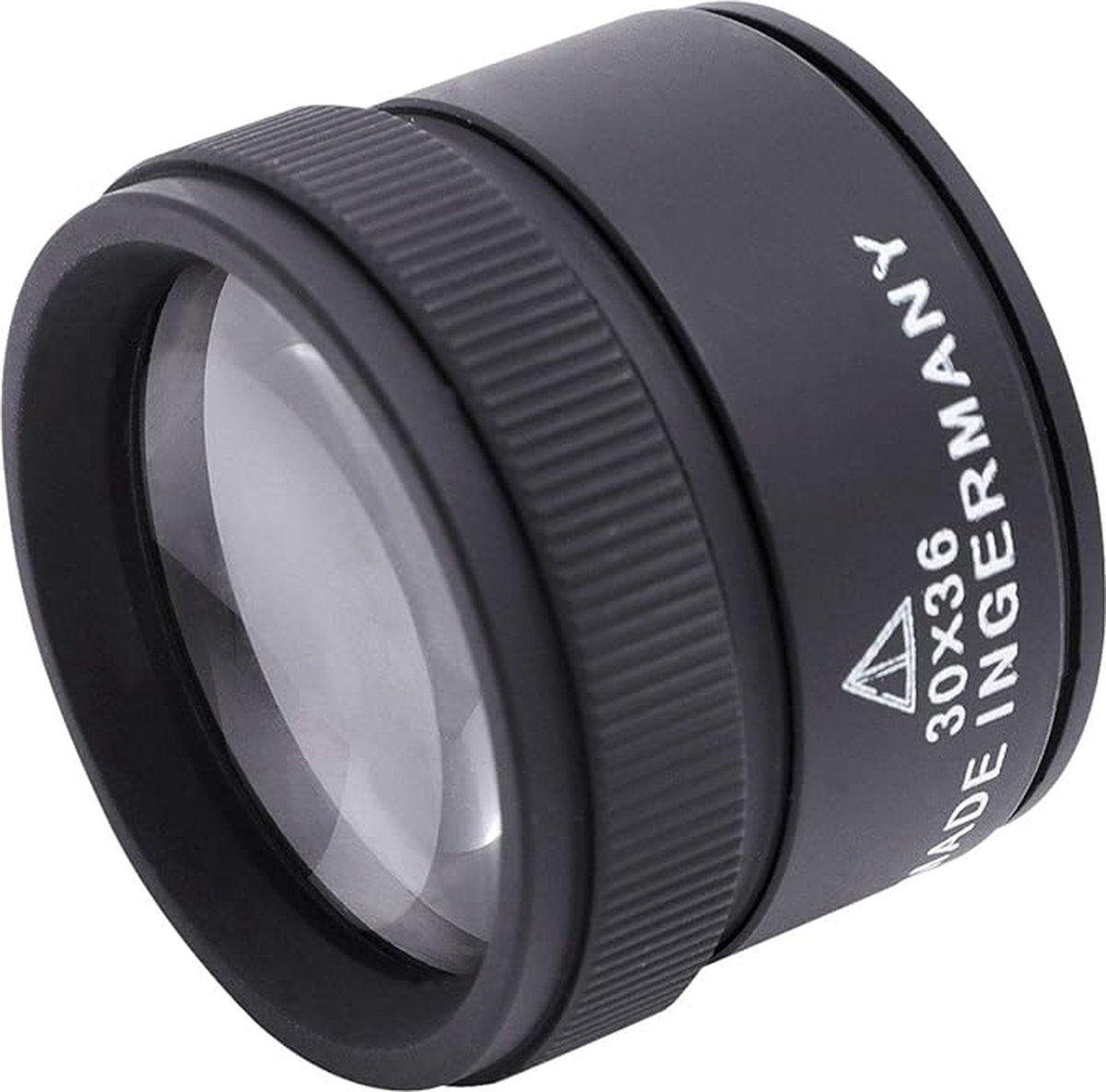 Jeweler's Magnifier - Pocket Magnifier - Mini Magnifying Glass - Pocket Magnifier - 30x36 - Magnification 30 - Lens 36mm diameter - Black - Zinc Alloy