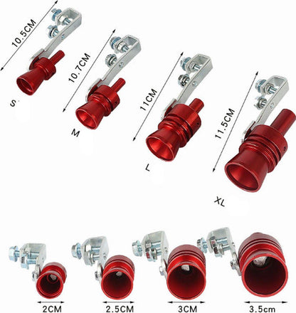 Turbo Whistle - Exhaust Whistle - Car Modification Turbo Whistle - Turbo Sound Simulator - Exhaust Sound Amplifier - Car Roar Maker - Car Tail Whistle - Universal - For Displacement 2.0-2.4L - Car Accessories.