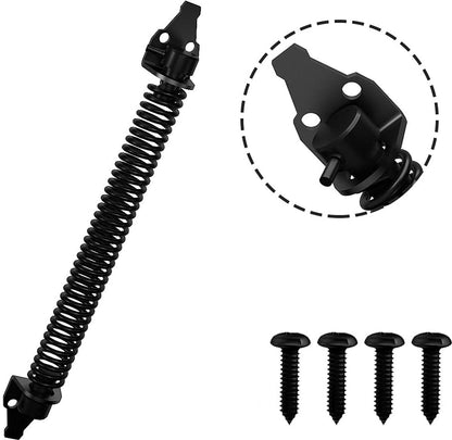 Door closers - Door spring - Gate spring - Gate spring - 36cm - Outdoor door closer - Gate latches - Garden gate spring - Black - Carbon steel - For wooden fences door