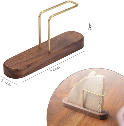 Coffee filter holder - Universal - Filter bag holder - Paper filter holder coffee filter holder - Filter coffee - Coffee accessories - Simple & Durable - 7 x 14 x 3.5 cm - Wood.