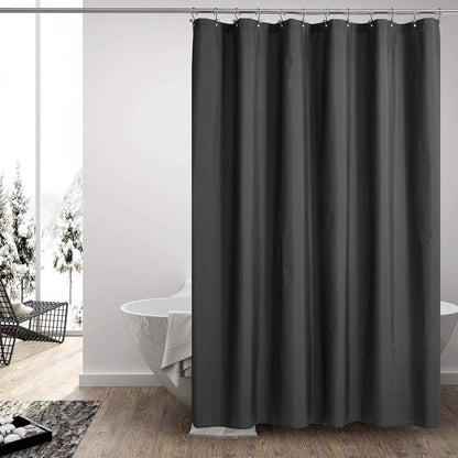 Shower Curtain Anti-Mold - Bath Curtain - PEVA - Including Rings - Waterproof - Rustproof - Suitable for Bathroom - 180X100cm - Black