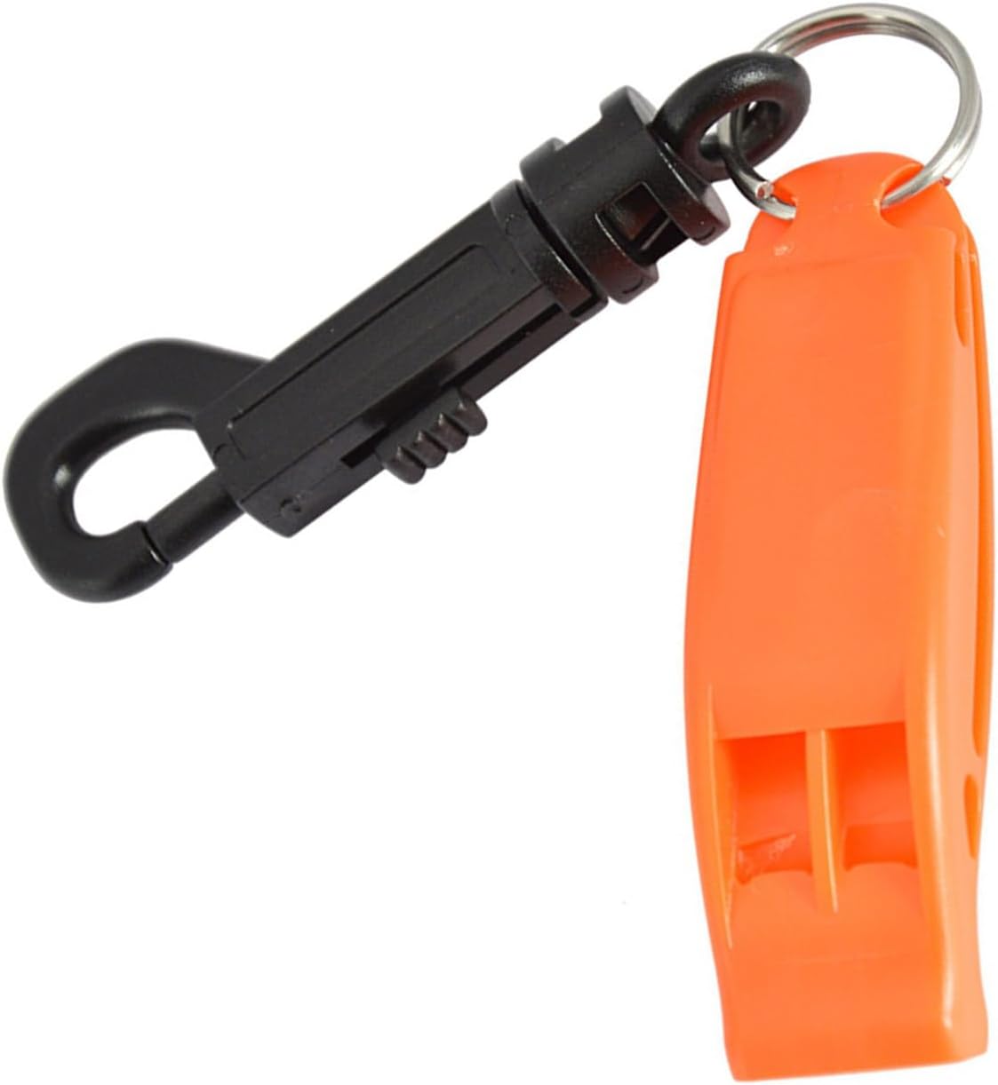 10-Piece Whistle - Emergency Whistle - Sturdy and durable whistles, suitable for referees, coaches, emergencies, lifeguards, basketball, football, diving, hiking, adventure sports, etc. - Orange.
