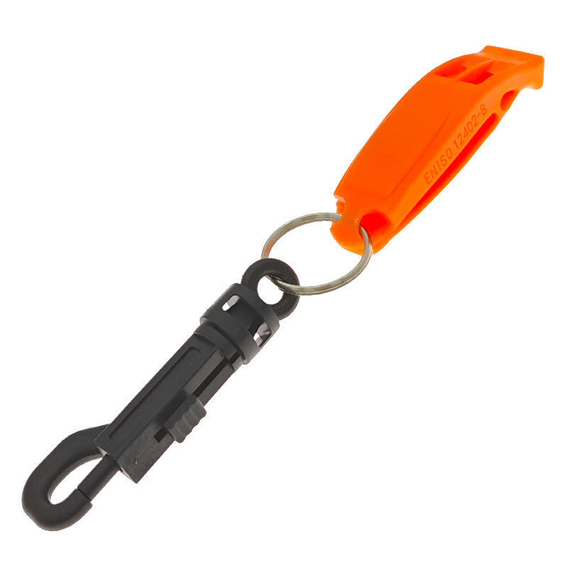 10-Piece Whistle - Emergency Whistle - Sturdy and durable whistles, suitable for referees, coaches, emergencies, lifeguards, basketball, football, diving, hiking, adventure sports, etc. - Orange.