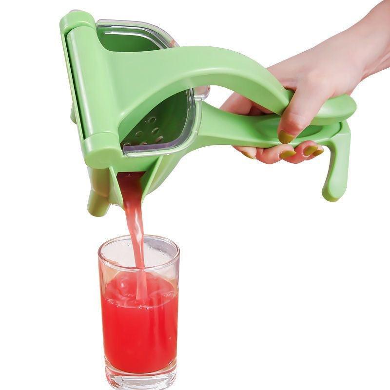 Manual Juicer - Fruit and Vegetable Juicers - Portable Multifunctional Lemon and Orange Juicer for Home Use - High Efficiency Juicing Appliance - Light Green.