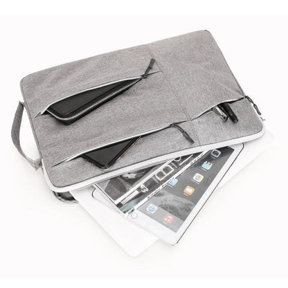 Laptop Case - Suitable for 13/14/15.6 inches - Zippered Laptop Case - Laptop Sleeve - Waterproof Oxford Cloth - Scratch and Wear Resistant, Easy to Carry - Gray.