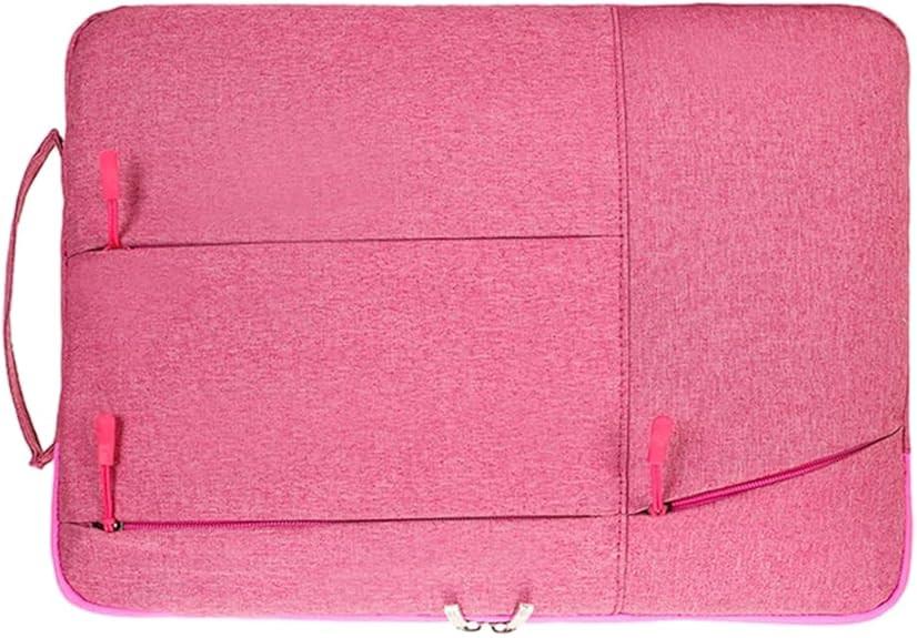 Laptop Case - Suitable for 13/14/15.6 inches - Zippered Laptop Case - Laptop Sleeve - Waterproof Oxford Cloth - Scratch and Wear Resistant, Easy to Carry - Pink.