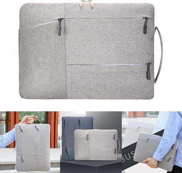 Laptop Case - Suitable for 13/14/15.6 inches - Zippered Laptop Case - Laptop Sleeve - Waterproof Oxford Cloth - Scratch and Wear Resistant, Easy to Carry - Pink.