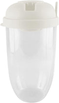 Breakfast Cup - Oat - Yogurt - Salad Cup - Portable Breakfast Lunch Cup - Food Storage Cup - Vegetable and Fruit Cup - Lid - Spoon - White