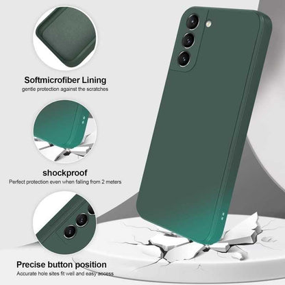 Compatible with Samsung S23 Case Samsung Green Matte Rubberized Camera Protection Liquid.