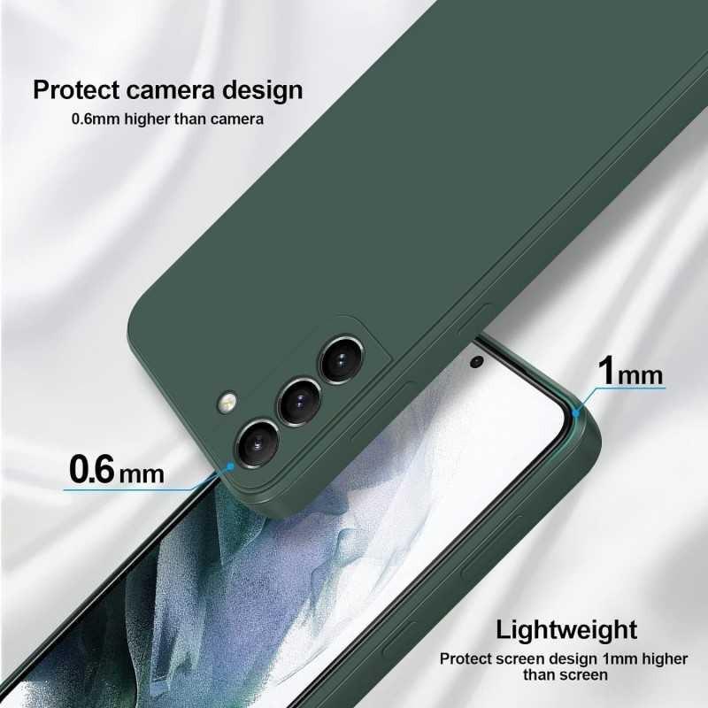 Compatible with Samsung S23 Case Samsung Green Matte Rubberized Camera Protection Liquid.
