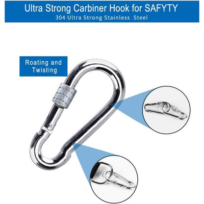 Swing Bracket Hammock Attachment Set for Hanging Chair Oral-B Philips Samsung Max 200Compatible with kg Tear-Resistant Polyester with 2 Protective Pads