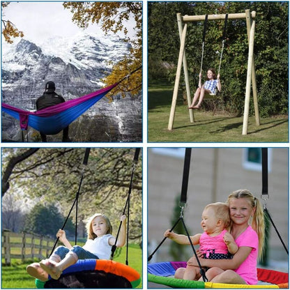 Swing Bracket Hammock Attachment Set for Hanging Chair Oral-B Philips Samsung Max 200Compatible with kg Tear-Resistant Polyester with 2 Protective Pads