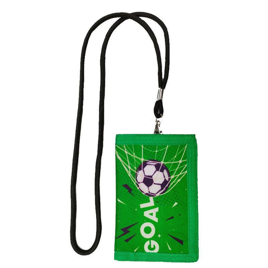 Football Pattern Chest Bag for Boys Mini Wallet Coin Purse.