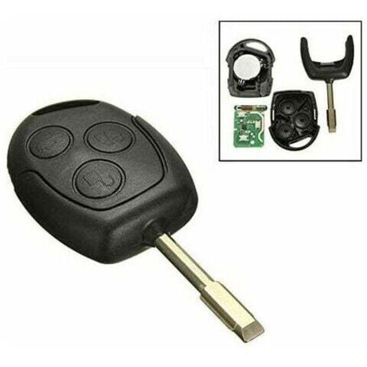 1 pc 3-button 433 MHz FOB remote key for Ford/Mondeo/Fiesta/Focus/Ka Transit.