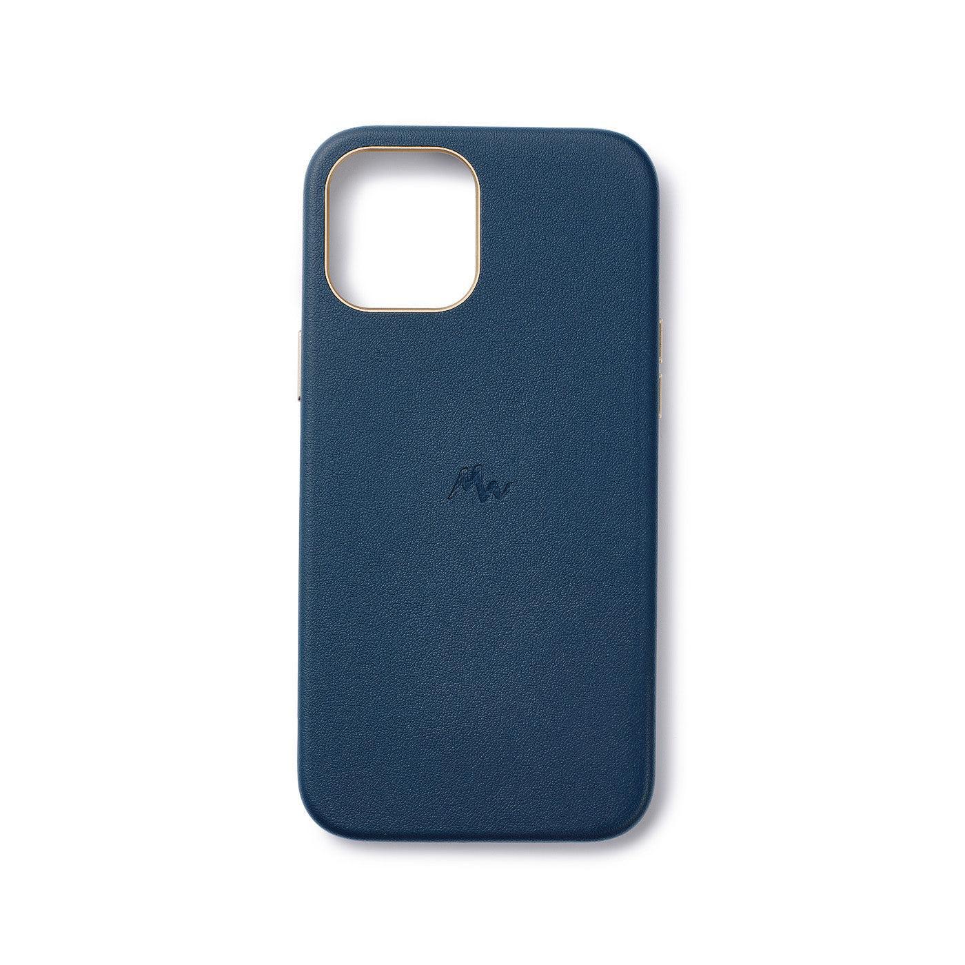 iPhone 12 / 12 Pro - MagSafe Leather Mobile Case - Marie Wolt Blu Blue iPhone 12/12 Pro.