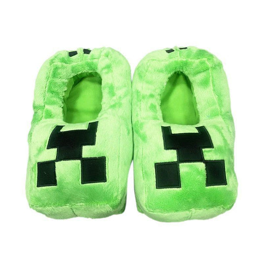 Minecraft Slippers Green Sizes 20-36.
