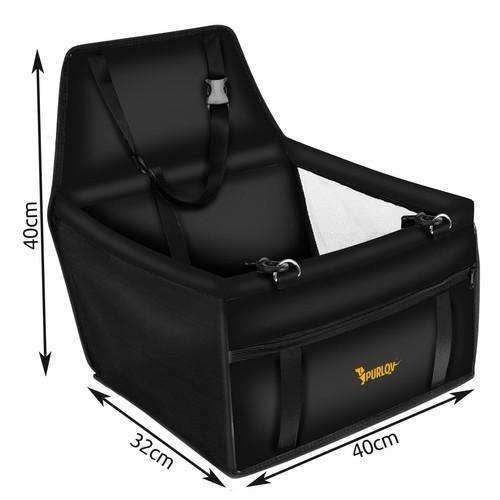 Pet Car Seat for Dogs and Cats - Black