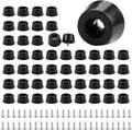 Rubber Feet for Cutting Boards Compatible with Multiple Brands 50 Pieces with Stainless Steel Screws Anti-Slip Buffer.