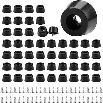 Rubber Feet for Cutting Boards Compatible with Multiple Brands 50 Pieces with Stainless Steel Screws Anti-Slip Buffer.