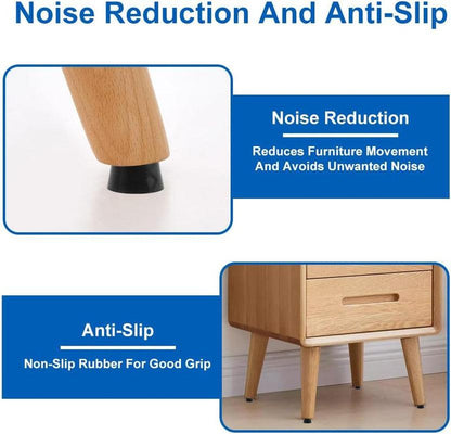 Rubber Feet for Cutting Boards Compatible with Multiple Brands 50 Pieces with Stainless Steel Screws Anti-Slip Buffer.