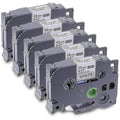 Brother TZE-231 Compatible 5-Pack Laminated P-Touch Label Printer Tape for PT-D Model.