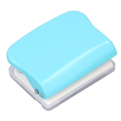 Handheld Portable Spiral Binding Machine for A4 A5 A6 A7 Paper, Round Hole Punch, Light Blue for School and Home Use