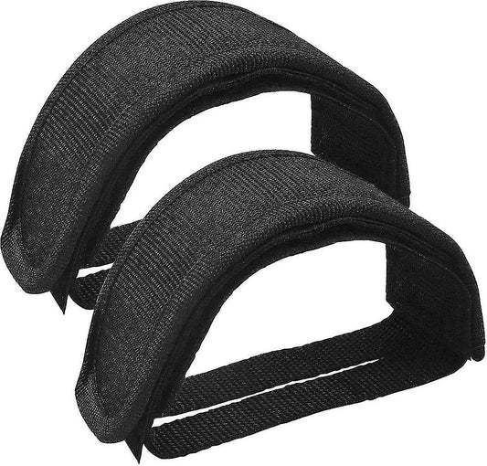 1 Pair Universal Bicycle Pedal Straps, Adjustable Non-Slip Double Adhesive Pedal Toe Clips Nylon Pedal Straps, Bicycle Pedal Accessories.