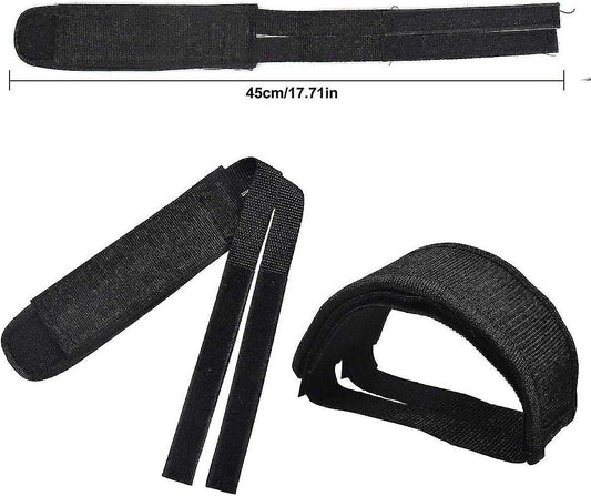 1 Pair Universal Bicycle Pedal Straps, Adjustable Non-Slip Double Adhesive Pedal Toe Clips Nylon Pedal Straps, Bicycle Pedal Accessories.