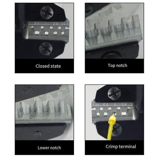 Sn-58b Latching Crimping Pliers Tool for Terminal Wires with Single Pliers Connector Set AWG24-13.