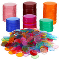 Plastic Bingo Tiles Markers, 500 pcs Round Tiles for Bingo Games Counting Cards Accessories.