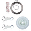 Compatible with Stihl FC55, FS55, FS45, FS46, FS38, HL45 Trimmer Starter Cord with Spring and Detent.