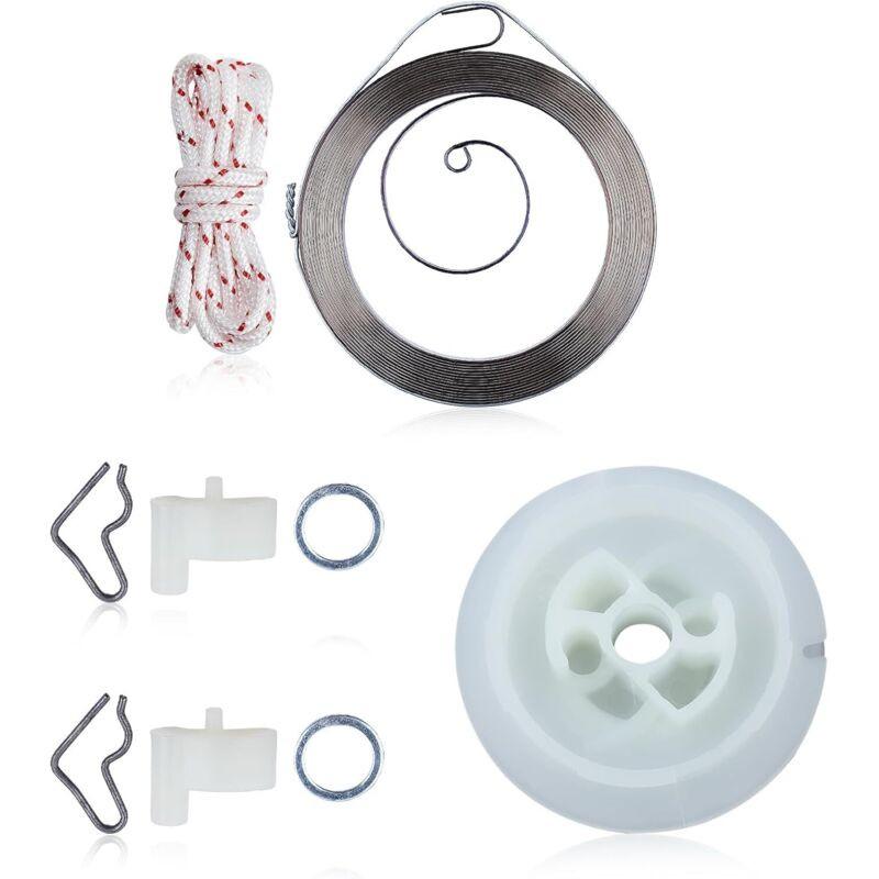 Compatible with Stihl FC55, FS55, FS45, FS46, FS38, HL45 Trimmer Starter Cord with Spring and Detent.