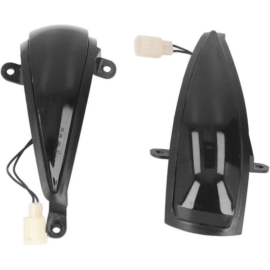 2x Dynamic LED Turn Signal Lights Yellow Mirror Mounted For Civic 8th (2005-2011) by DEBUNS.