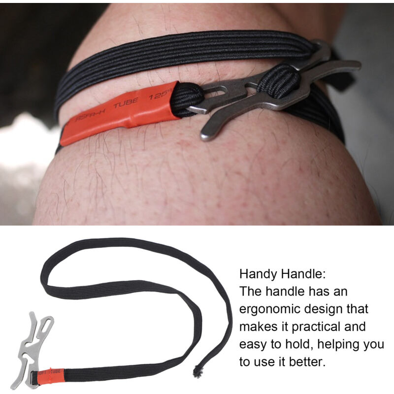 DUBUNS Clip-on Tourniquet, 2 Pack Expandable for Rapid Hemostasis Compatible with One-Handed Operation for Indoor Outdoor Activities
