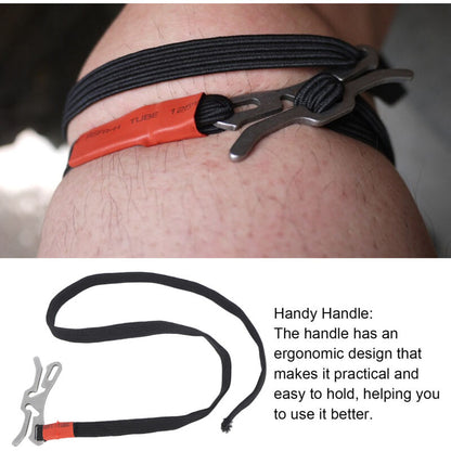 DUBUNS Clip-on Tourniquet, 2 Pack Expandable for Rapid Hemostasis Compatible with One-Handed Operation for Indoor Outdoor Activities
