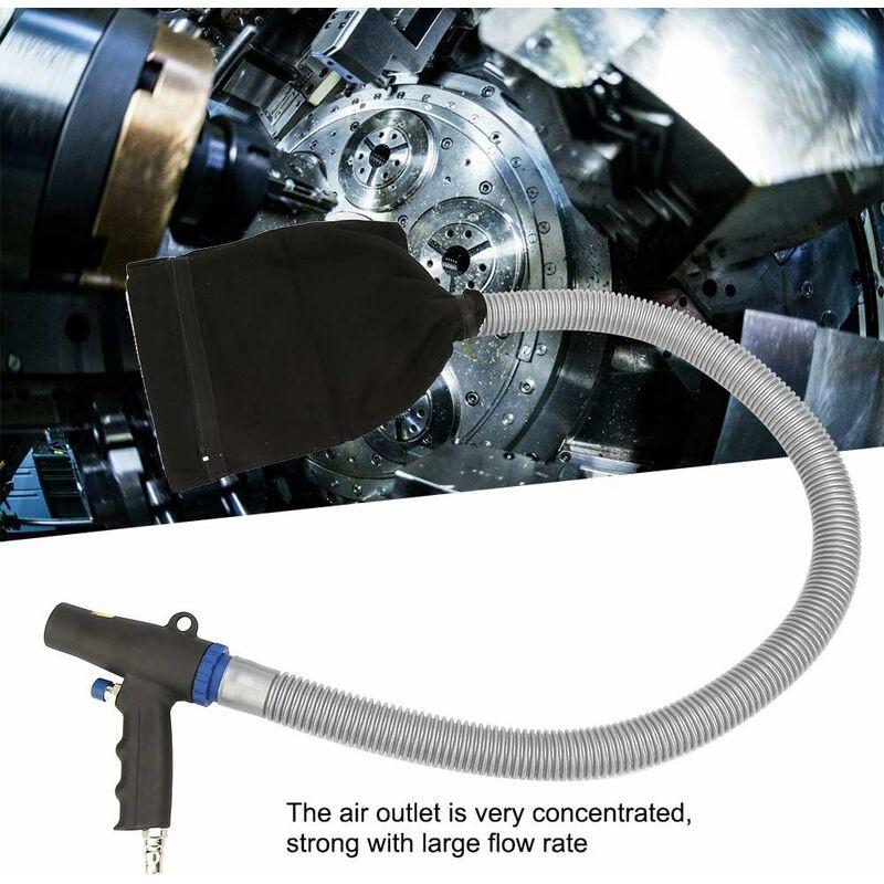 Pneumatic Vacuum Gun Air Blower and Suction Kit with Bags Tubes Accessories.