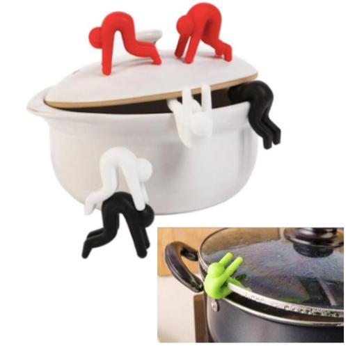 2pcs Boil-Over Protection Guys - Avoid Boiling Black.