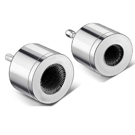 2-Pack Copper Pipe Cleaning Brush, Full-Metal HVAC Pipe Cleaning Brush for Drill Power 1/4in Shaft.